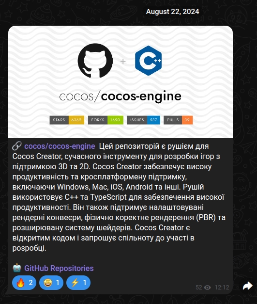 Типовий пост в каналі того часу