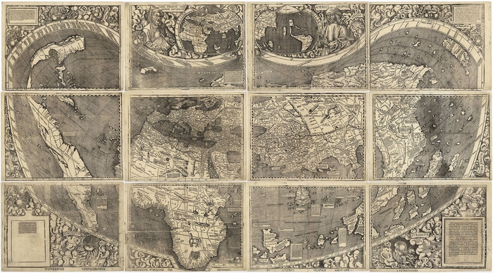 Universalis Cosmographia, Waldseemüller's 1507: карта світу, на якій вперше показано Америку окремо від Азії