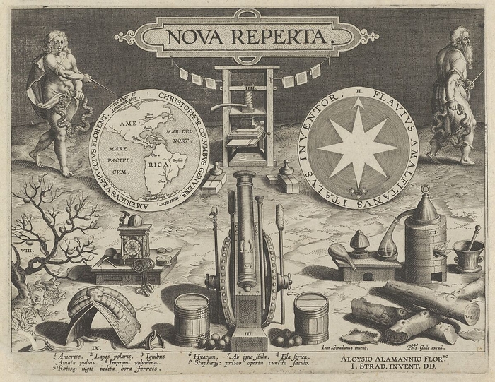 Jan Collaert I | New Inventions of Modern Times [Nova Reperta], Title Plate  | The Metropolitan Museum of Art