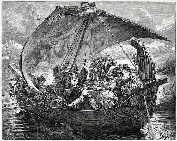 The Death Of King Arthur, 19th Century Art Print by Print Collector -  Photos.com