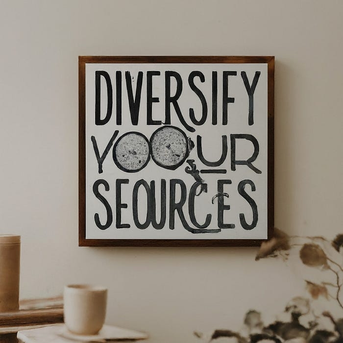 Diversify your sources