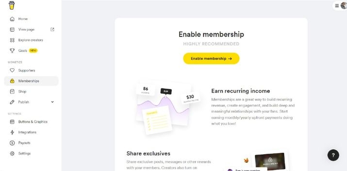 Memberships&nbsp;