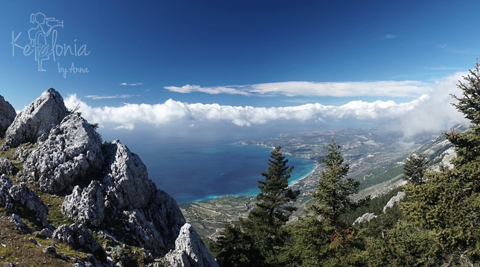 15/Also, like Homer's Ithaca, Cephalonia is a mountainous,rugged island, having the highest mountain of the Ionian islands,the fir-clad Ainos that is conspicuous from afar, used by seafarers as a landmark. Homer mentions that Ithaca was one of the most famous places at that time. 