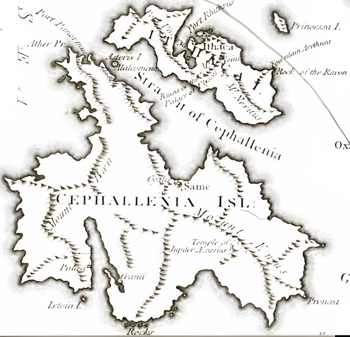 ➡️Strabo mentions in the Book 10:
"But this is open to argument,for the poet does not express himself distinctly concerning either Cephallenia or Ithaca and the other places near by;and consequently both the commentators and the historians are at variance with one another" 