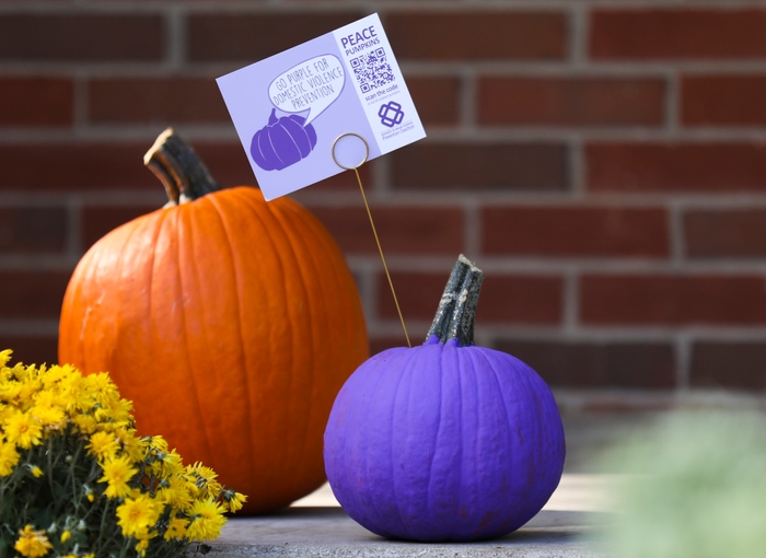 Purple pumpkins raising awareness of domestic violence | City of Lexington