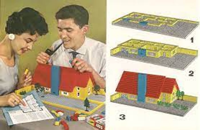Unofficial LEGO Sets/Parts Collectors Guide - This is an image from the  #238 Building Idea Book No. 1. This first international LEGO idea book was  introduced in 1960 in all LEGO countries