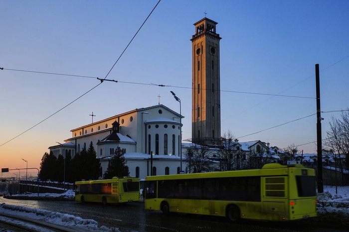 Church of the Intercession before the sunset.