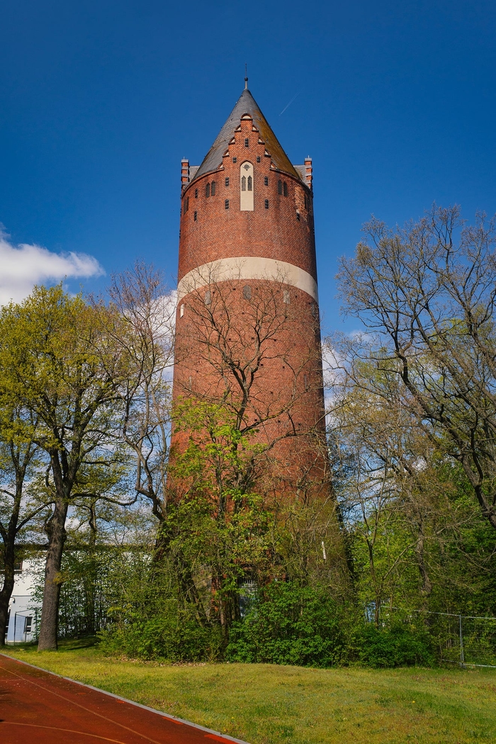 Neo-Gothic water tower in Bernau.