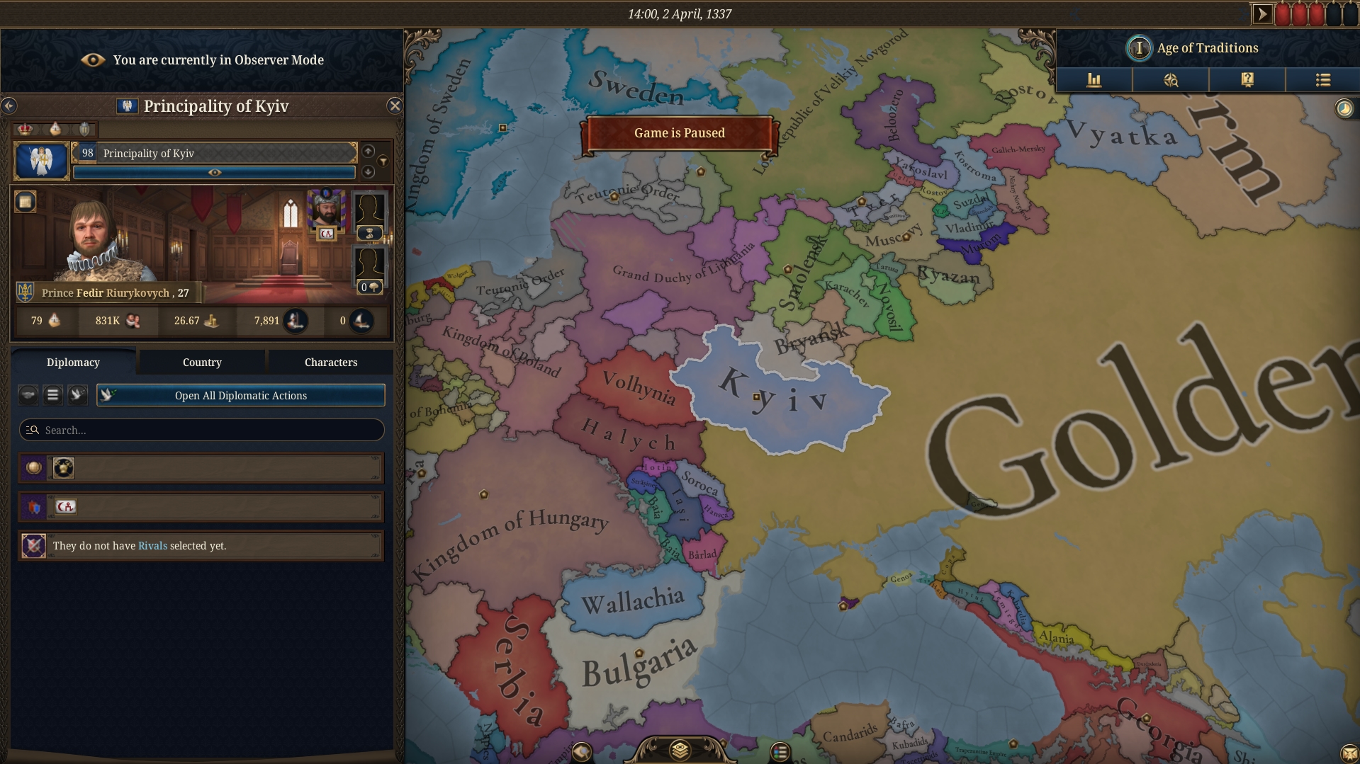 Україна на початку гри