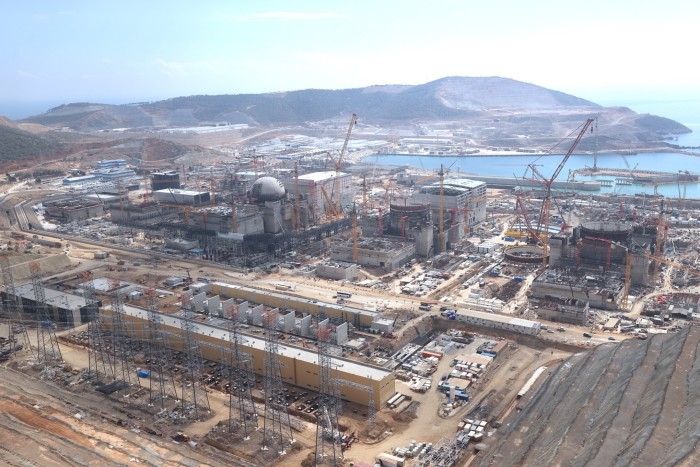A construction site in Turkey’s Mersin province, where the Akkuyu nuclear power plant is nearing completion and is expected to begin producing electricity this year