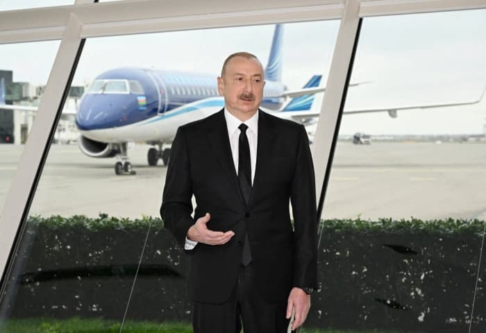 Azerbaijan’s president, Ilham Aliyev, says Russian authorities provided ‘foolish and dishonest’ explanations of how the plane crash occurred.