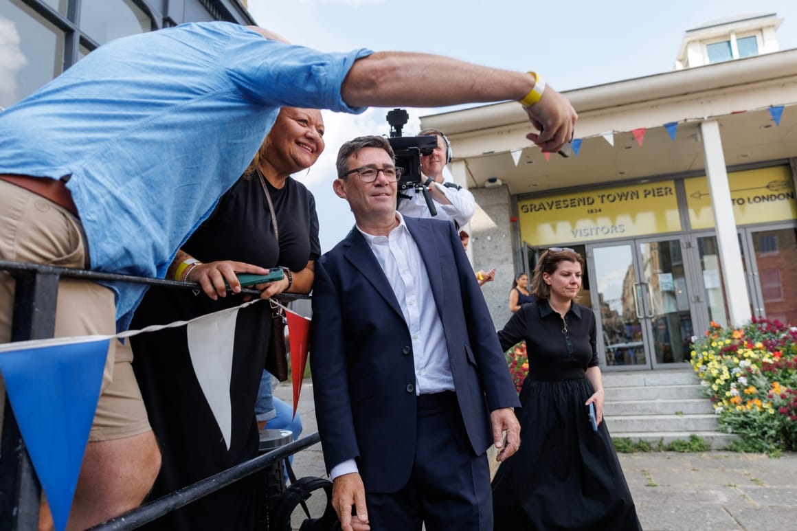 Andy Burnham Makes First Official Visit As Leader Of The Labour Party