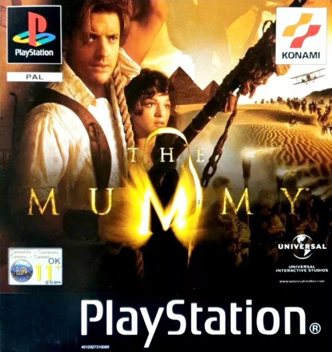 The Mummy PS1 Front Replacement Box Art Case Insert Cover Only