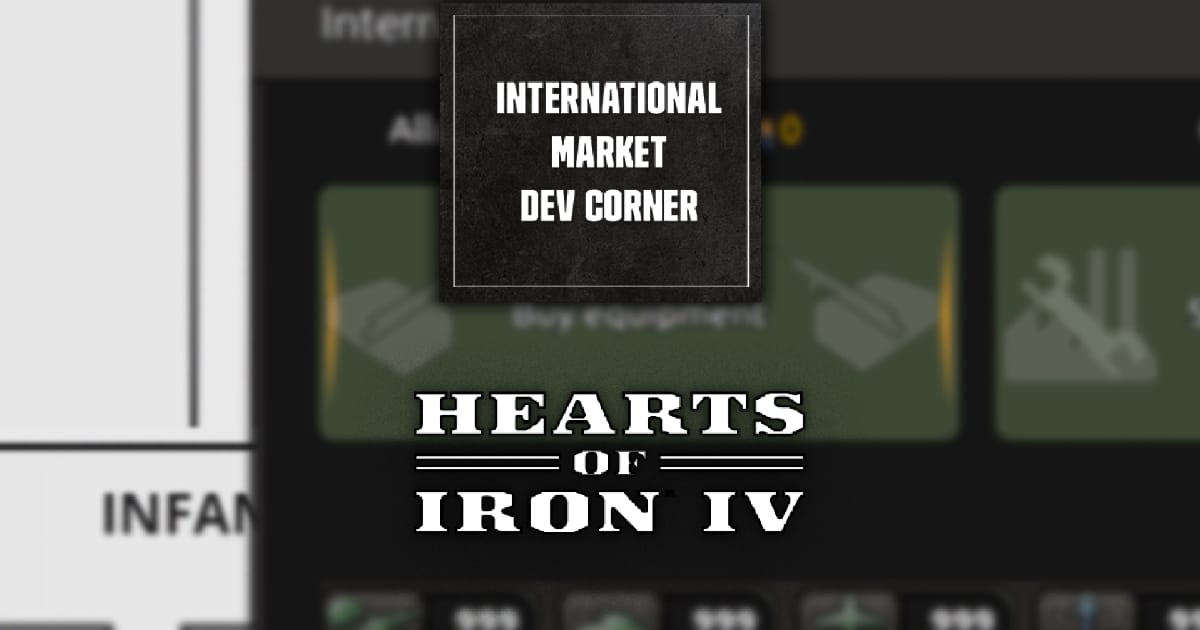 [HOI4: Куток розробників] Міжнарожний ринок | Друкарня