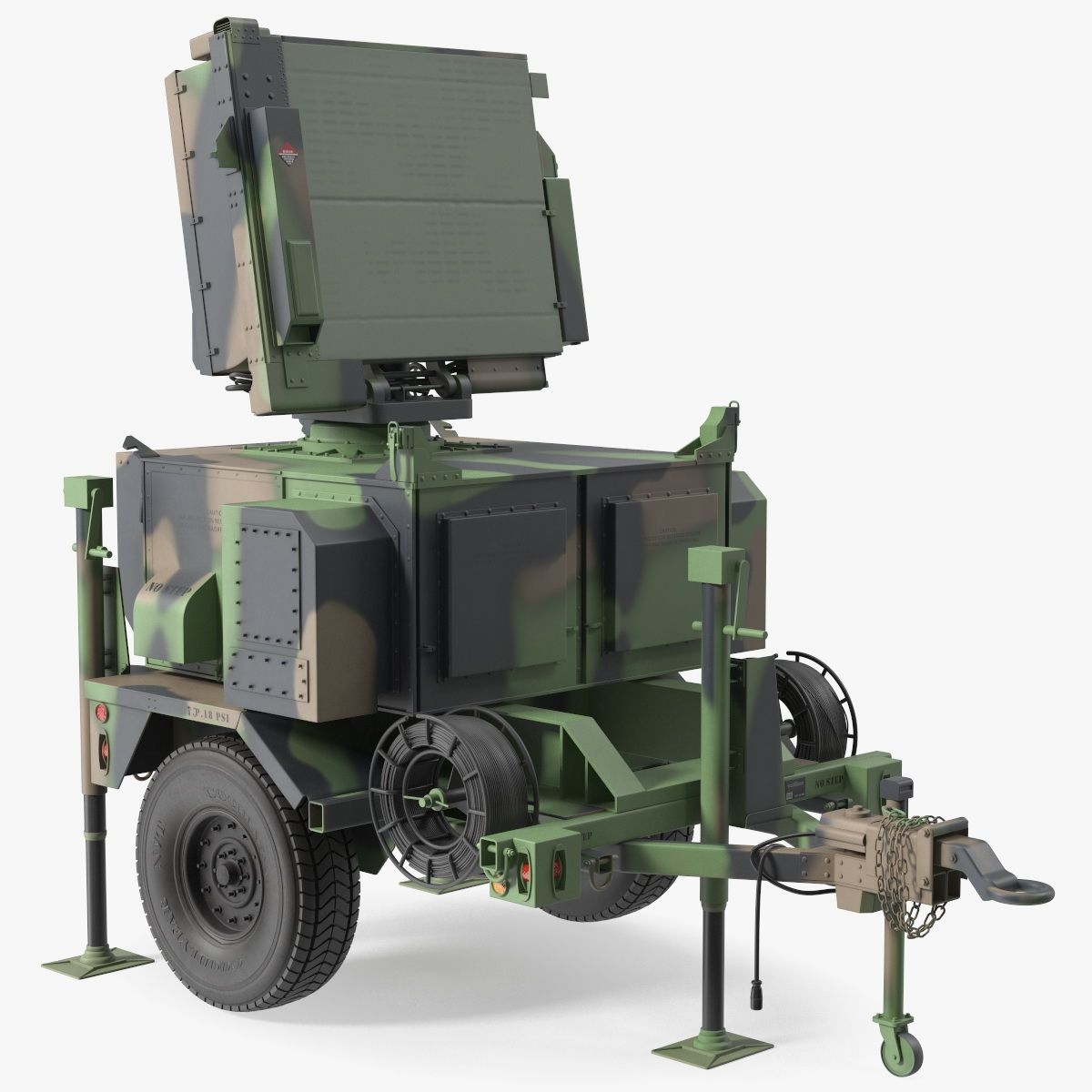 MPQ-64 Sentinel Radar Green Camo 3D Model $89 - .3ds .blend .c4d .fbx .max  .ma .lxo .obj - Free3D