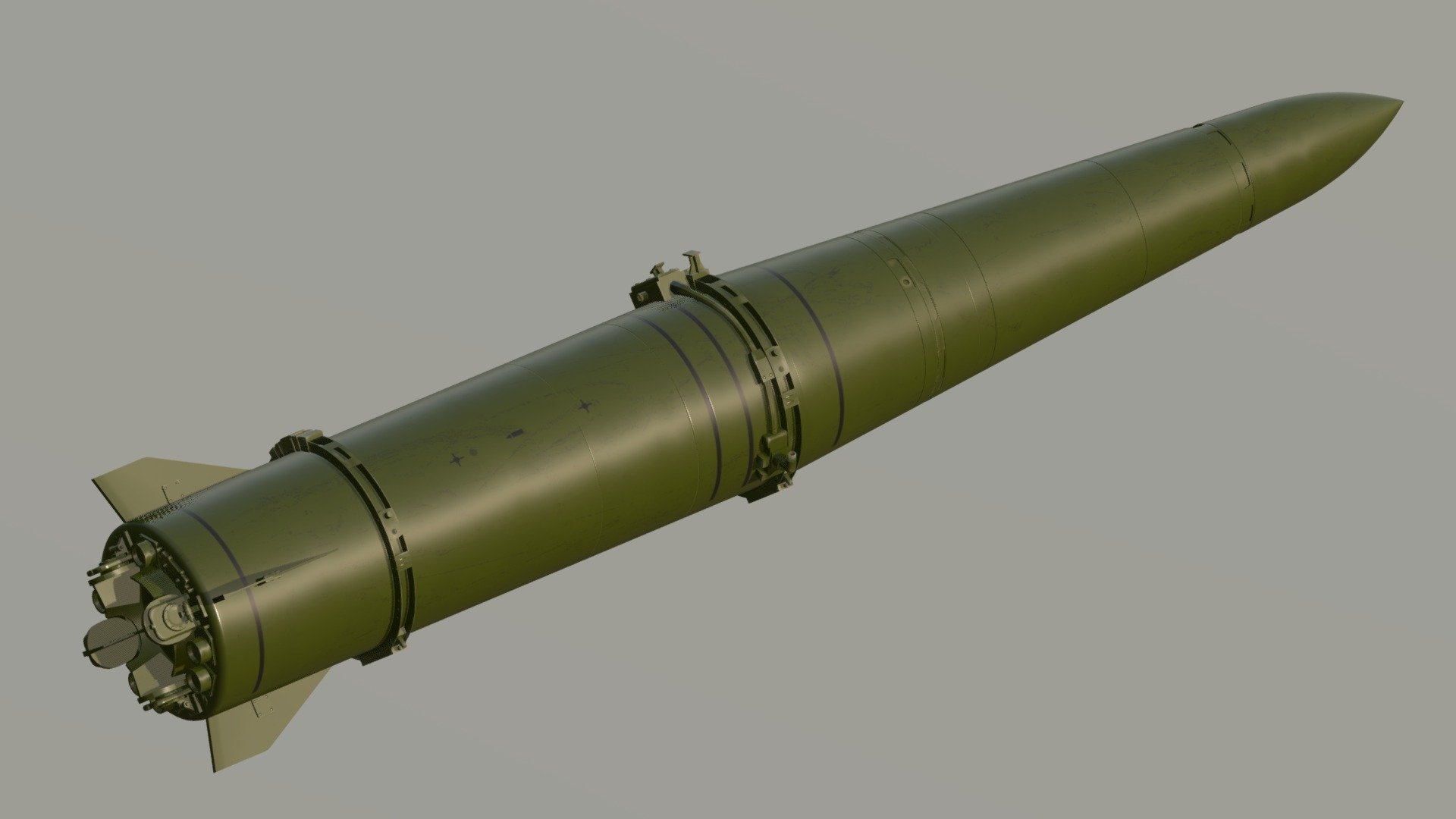 9M723 Iskander missile - 3D model by Jeyhun1985 (@Jeyhun1985) [ddeecad]
