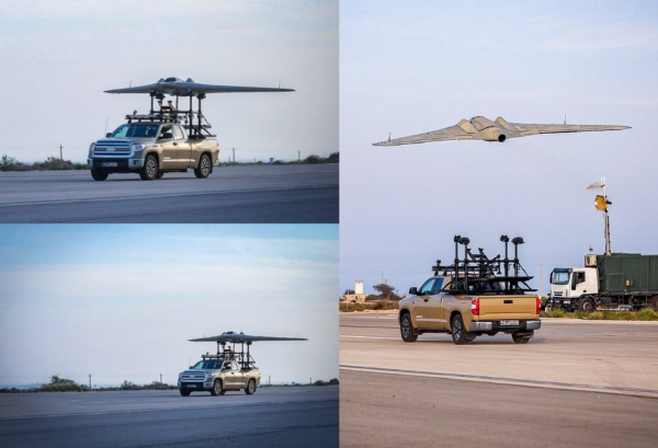 Shahed stealth drone launched from a truck