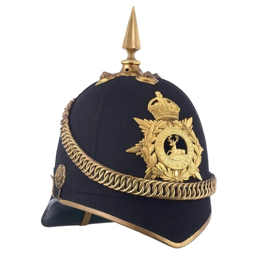 Hertfordshire Regiment Officer Home Service Helmet and Uniform. A ...