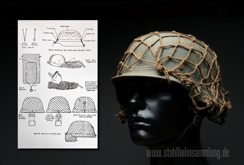 Stahlhelmtarnnetz der Wehrmacht und Luftwaffe