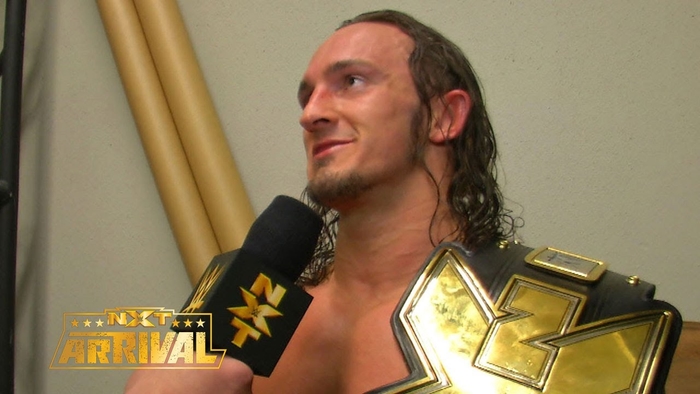 Adrian Neville celebrates winning the NXT Championship - YouTube