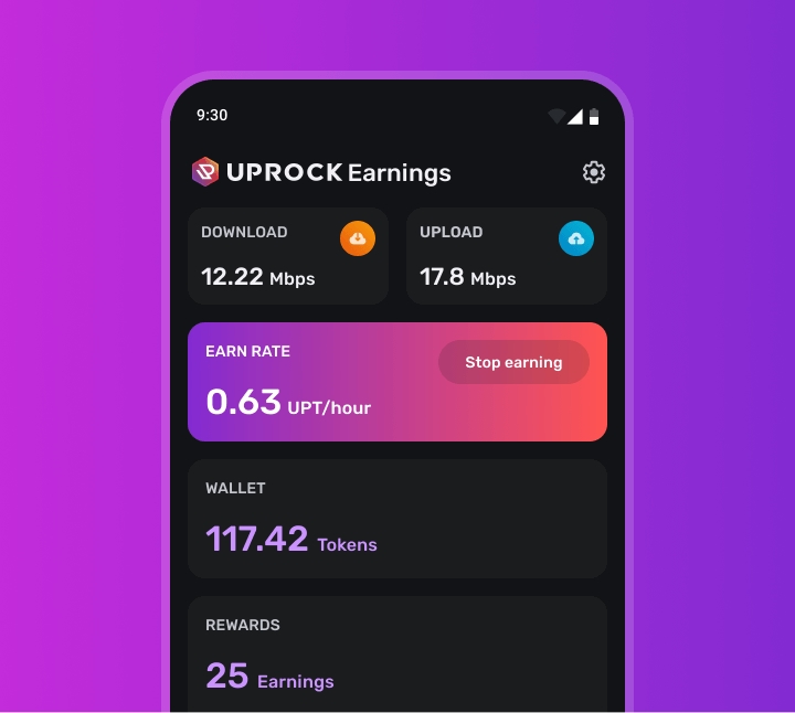 UpRock | Make AI work for you. Share your internet, earn crypto rewards.