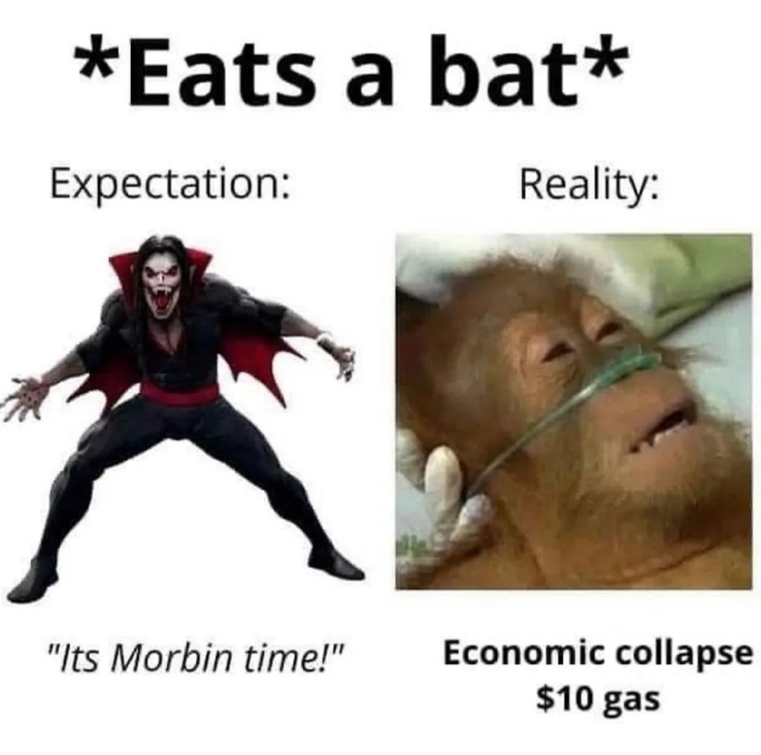 Eats a bat : Expectation vs reality [ Meme ] : Anonymous : Free Download,  Borrow, and Streaming : Internet Archive