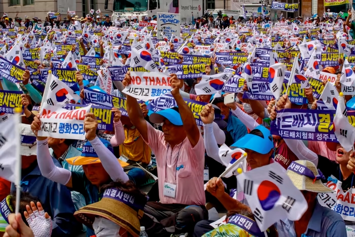 Придбання Південною Кореєю протиракетної системи Thaad викликало негативну реакцію Пекіна, а також протести місцевих лівих © Seung-il Ryu/NurPhoto/Getty Images