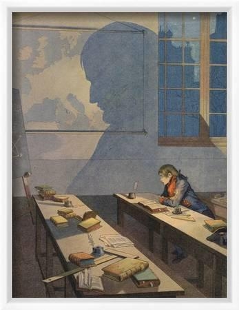 The Young Napoleon Bonaparte Studying' Giclee Print | Art.com