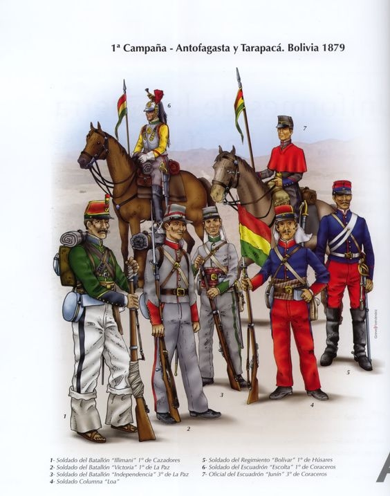 Болівійські солдати на початку війни