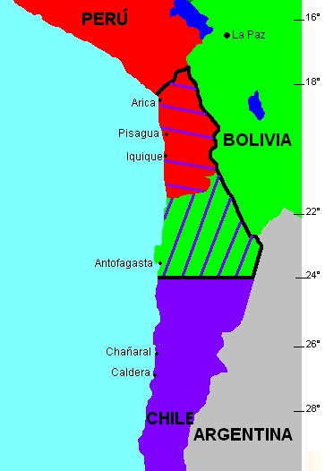 Території, які приєднала Чилі