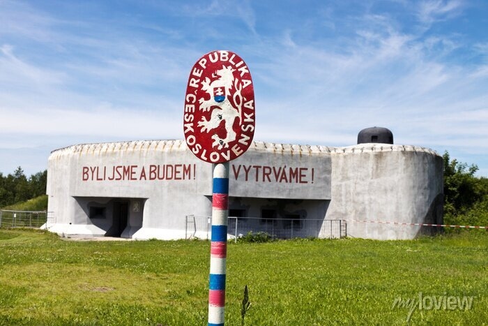 The area of the czechoslovak fortifications, bunker cihelna near plakáty na  zeď • plakáty Druhá světová válka, válka, byl | myloview.cz