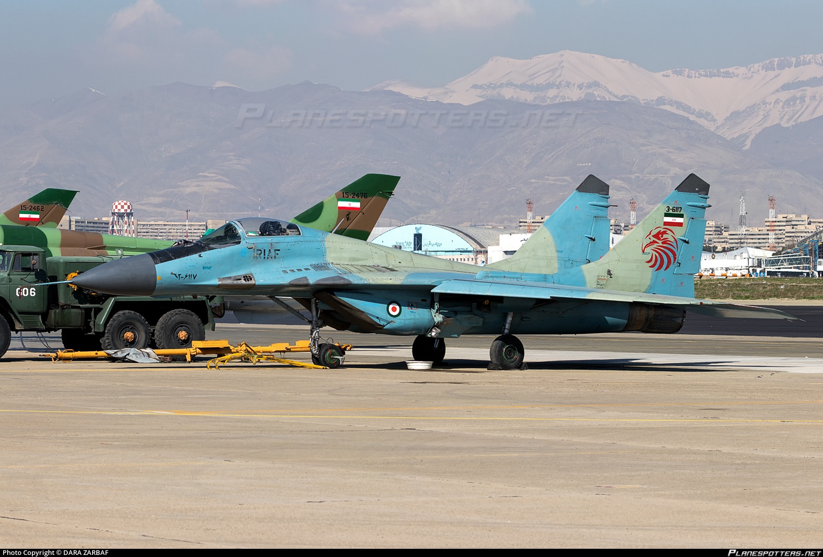 3-6117 Iran Air Force Mikoyan-Gurevich Mig-29 Photo by DARA ZARBAF | ID  944301 | Planespotters.net