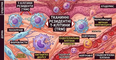 Про Т-клітини шкіри або тканинні резидентні Т-клітини пам'яті (TRM) - на we.ua