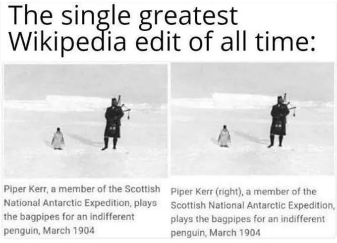 The single greatest Wikipedia edit of all time