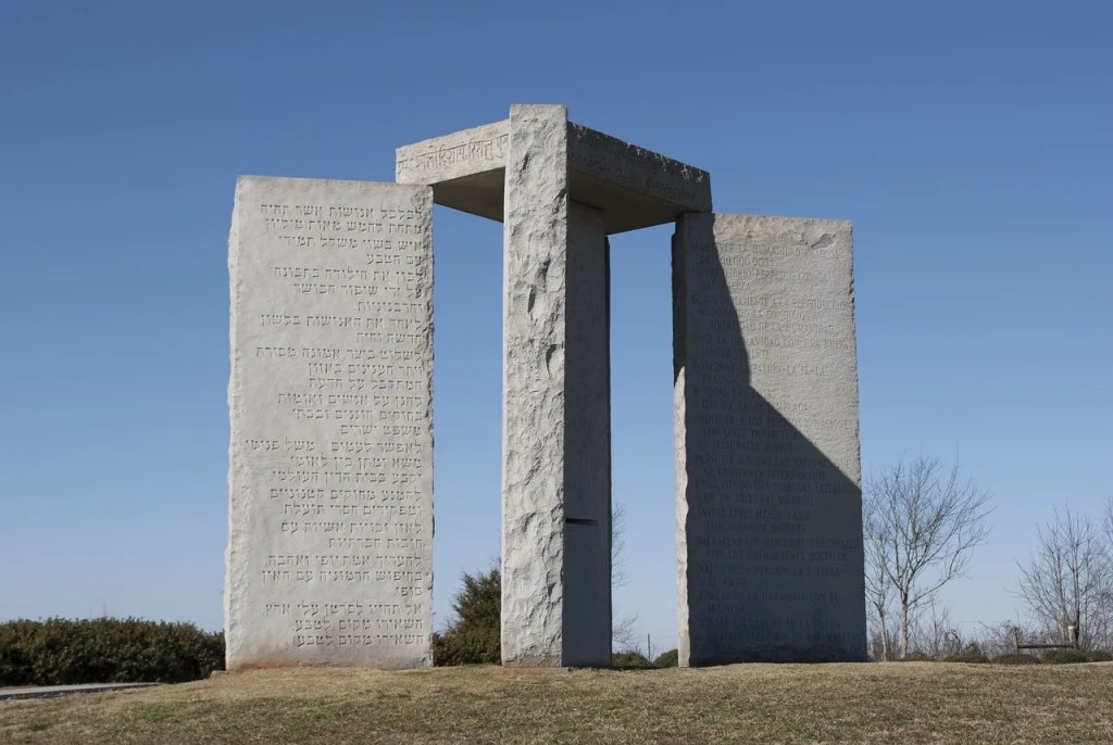 The Georgia Guidestones in 2020Public domain