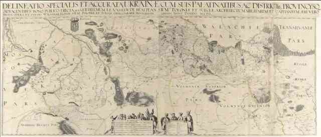 Гійом Левассер де Боплан «Карта України», 1650 рік