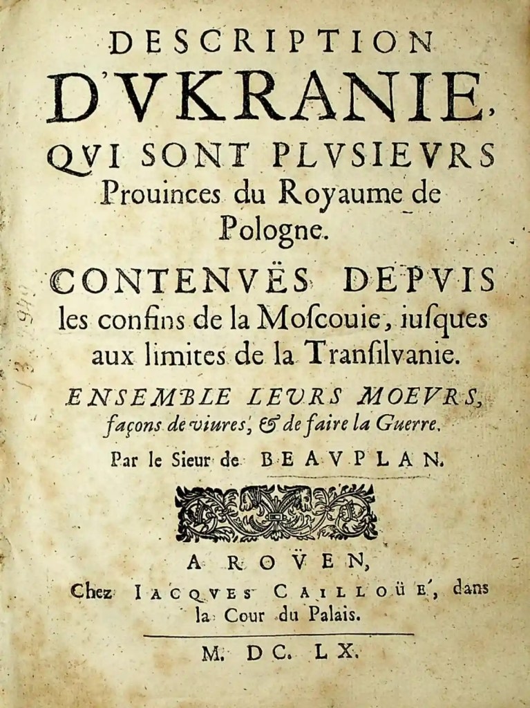 Beauplan opys 1660