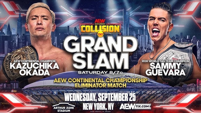 WWE 2K24 Kazuchika Okada Vs. Sammy Guevara | AEW Collision Grand Slam 2024