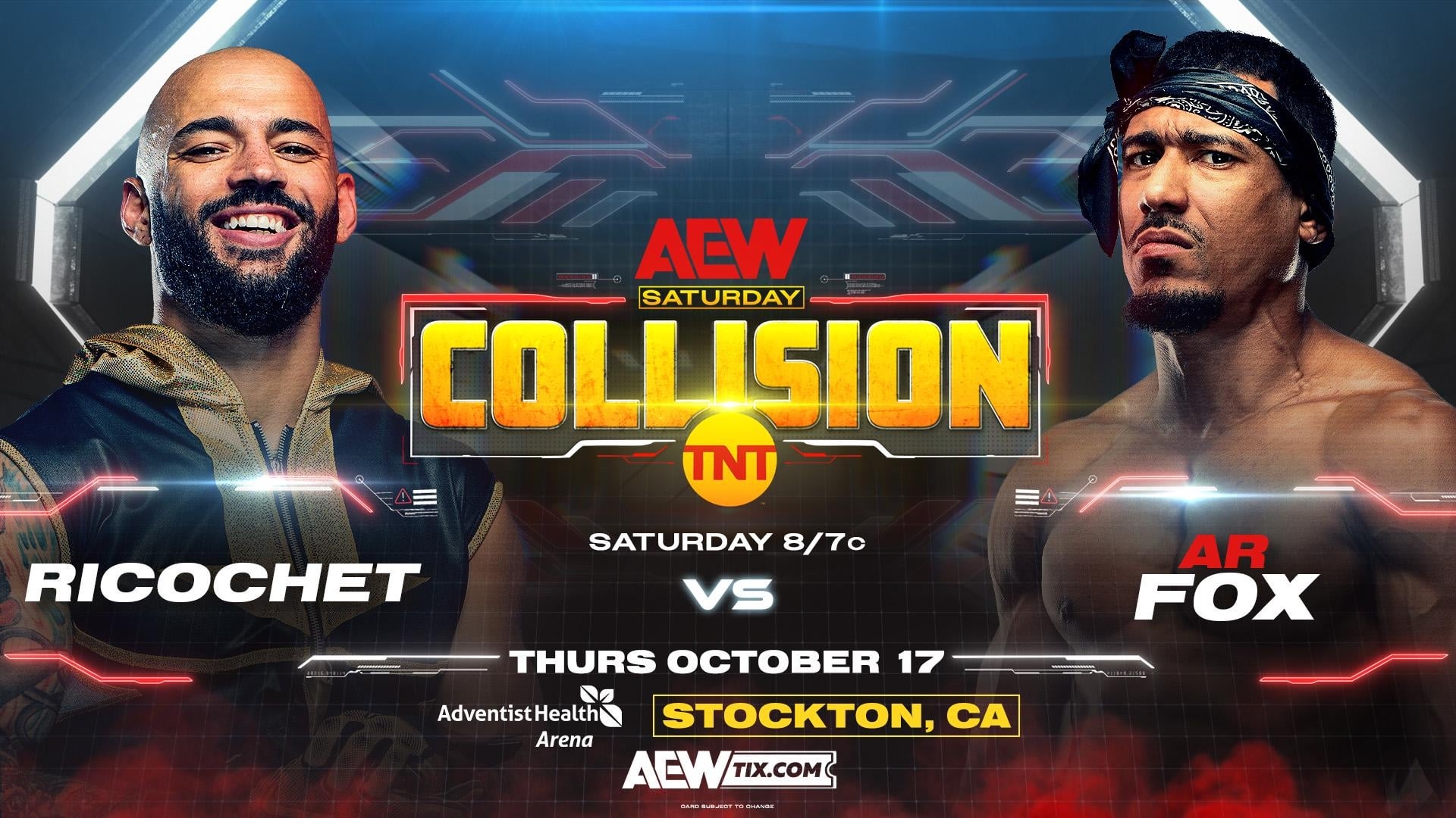 Ricochet vs AR Fox announced for AEW Collision : r/SquaredCircle