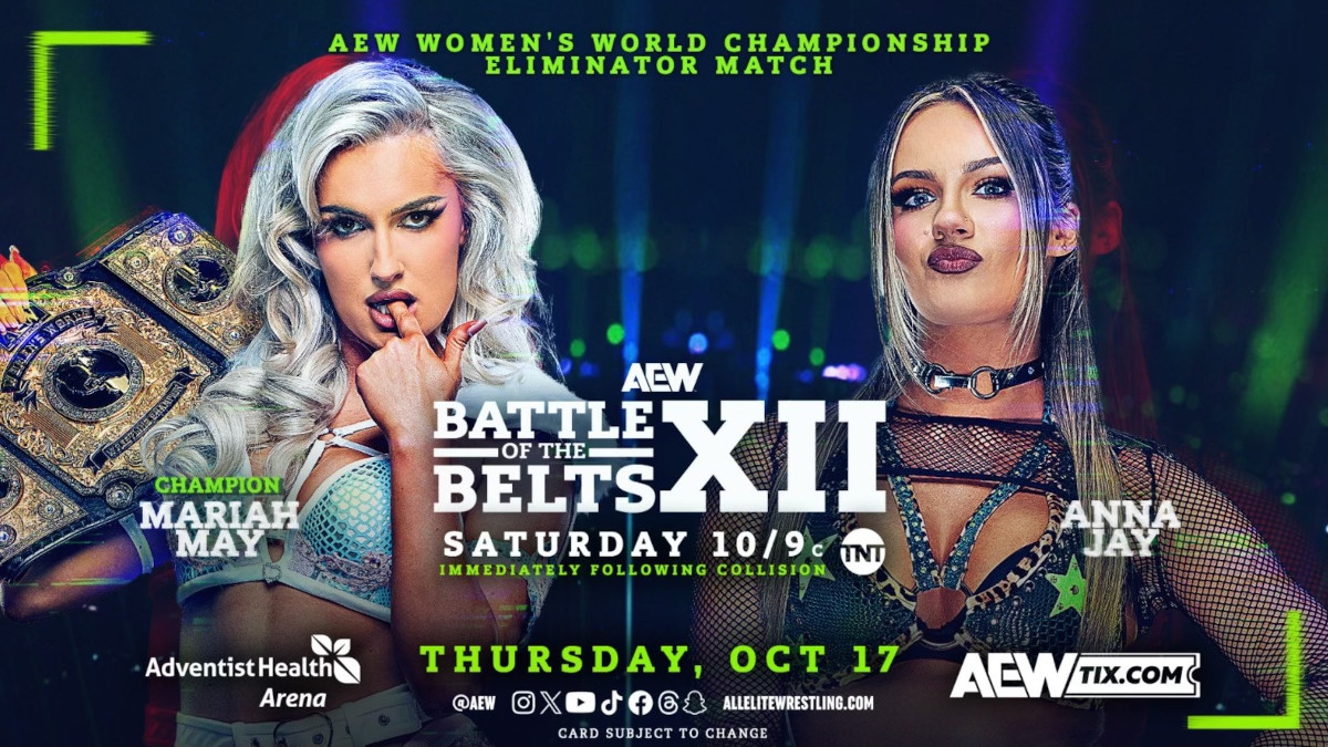 AEW Battle of the Belts XII Results – Oct. 19, 2024 – Mariah May vs. Anna  Jay – TPWW