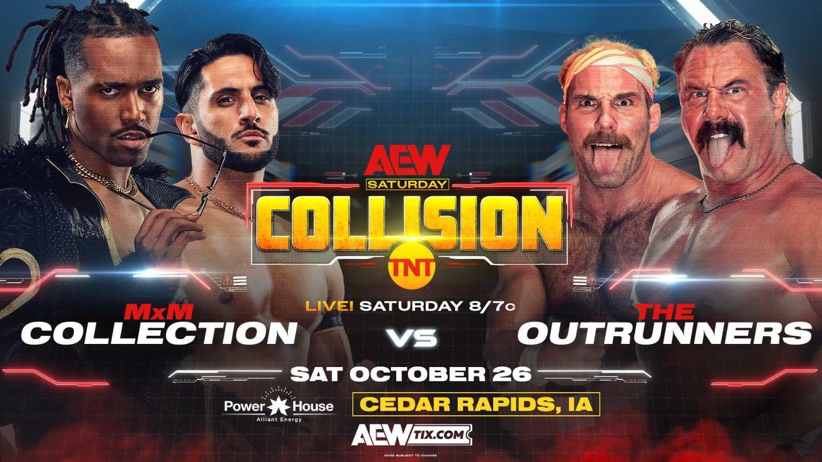 MxM Collection vs. The Outrunners added to Collision : r/AEWOfficial