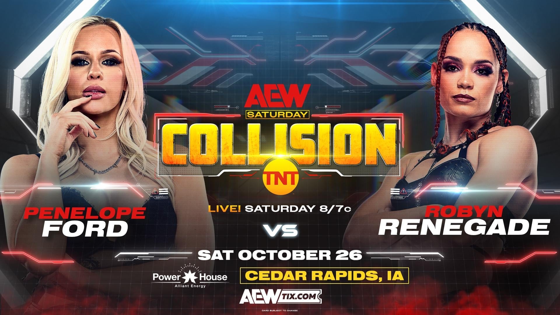 Penelope Ford vs Robyn Renegade announced for Collision, her first match in  AEW since October 12th 2022 : r/SquaredCircle