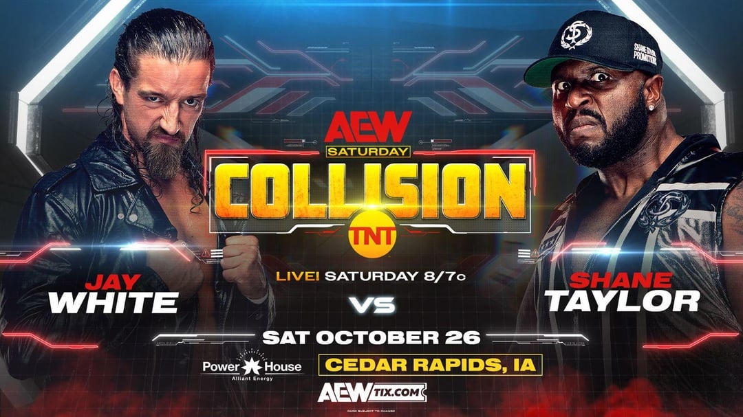 Jay White vs Shane Taylor announced for AEW Collision : r/SquaredCircle