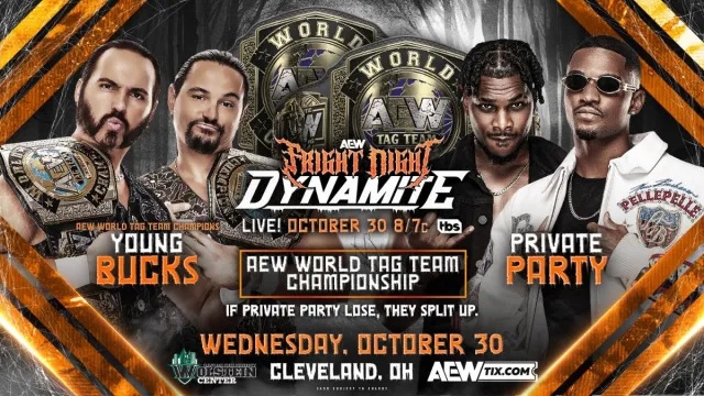 Private Party To Split Up If They Lose AEW Tag Title Match At AEW Fright  Night Dynamite