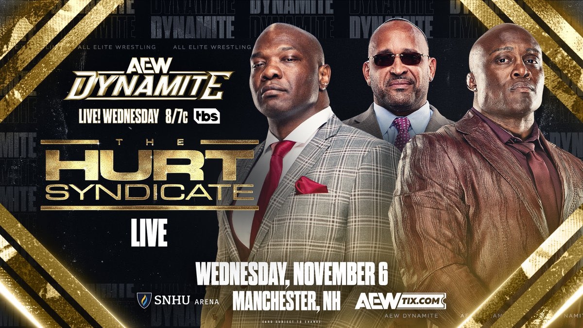 AIR on X: "The Hurt Syndicate was formed in 2020, and tomorrow will be  their first promo in front of a live crowd!🤯 #AEWDynamite  https://t.co/t7BDPeVpBY" / X