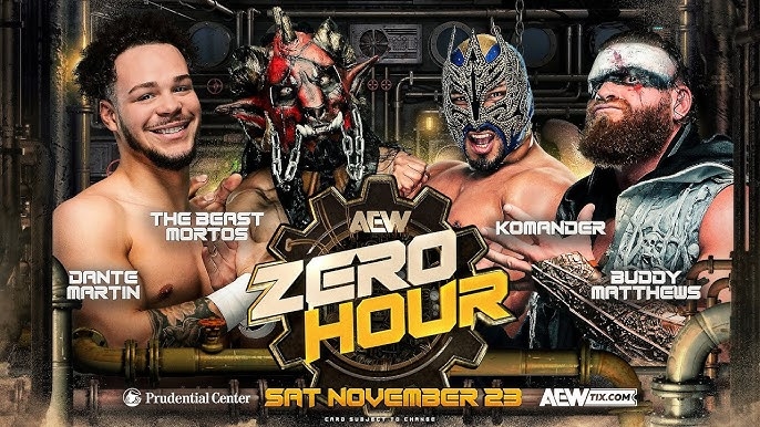 WWE 2K24 Dante Martin Vs Beast Mortos Vs Komander Vs Buddy Matthews | AEW  Full Gear 2024 Zero Hour