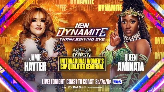 Tonight On AEW Dynamite: Jamie Hayter vs Queen Aminata : r/Throwawaytoday303