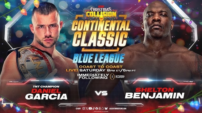 WWE 2K24 Daniel Garcia Vs. Shelton Benjamin | Continental Classic Blue |  AEW Christmas Collision ‘24