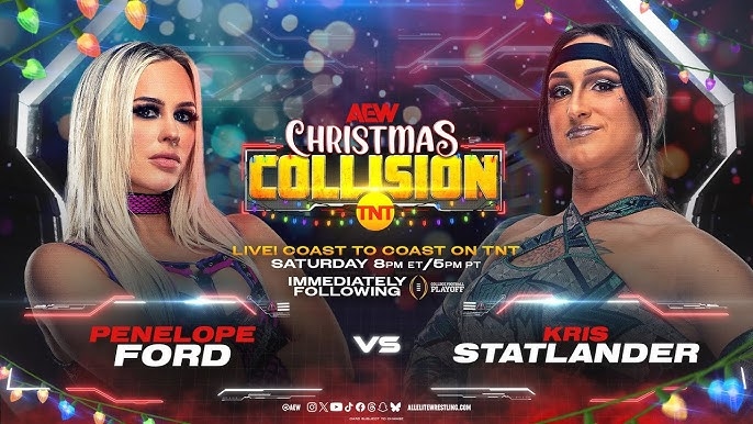 WWE 2K24 Penelope Ford Vs. Kris Statlander | AEW Christmas Collision 2024