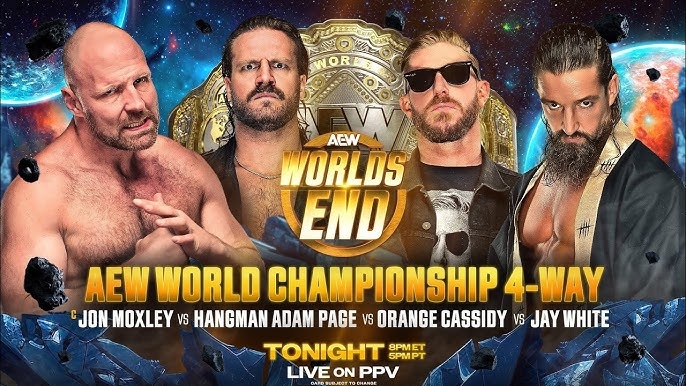 FULL MATCH - Jon Moxley vs. Orange Cassidy vs. Hangman Page vs. Jay White:  AEW Worlds End 2024